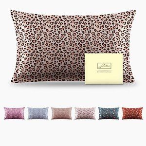 Mulberry Silk Pillowcase for Hair & Skin - Standard Size - Leopard Print